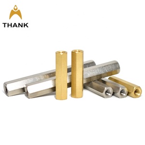 Tay phải và tay trái ren Hex khớp nối hạt Thép không gỉ Đồng lục giác tốt dài hạt M3 M4 M5 M6 M8 M10 M12 1.25 3/8 5/8 - Product Image 5