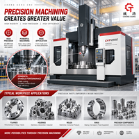 Tour vertical CNC haute précision pour usinage de métaux, centre d'usinage robuste CV8080D