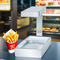 Menjaga pemanas kentang goreng hangat stasiun makanan panas lampu penerangan katering kentang nacos Chipswarmer lampu showcase Display mesin