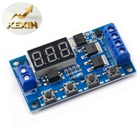 Circuit de temporisation à déclenchement par boucle, carte de commande double MOSFET remplaçant le module relais, 12-24V