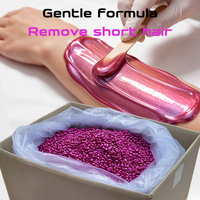 20 kg de Perles de Cire Dure Rouge Violet Royal Sans Colophane, Effet Scintillant, en Carton, pour Soin d'Épilation en Salon, OEM Marque Privée