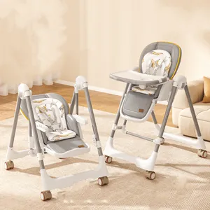 Cadeira alta portátil para bebês, cadeira alta ajustável removível para alimentação de bebês, segurança para crianças, restaurante, alimentação alta para bebês