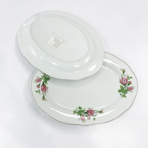Piatto Ovale in Ceramica con Decalcomania a Forma di Pesce per Colazione, 12 Pollici, Prezzo all'Ingrosso per Ristoranti - Product Image 6
