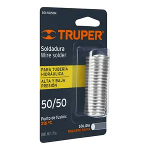 Mini 50/50 solido 70g filo di saldatura confezionato in una scatola con 12 unità per tubi idraulici