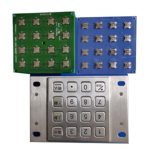 은행 접촉 장치 12 열쇠를 위한 3m 접착성 애완 동물을 가진 새로운 디자인 금속 돔 배열 - Product Image 1