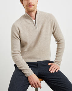 TIXOM-<span class=keywords><strong>Jersey</strong></span> <span class=keywords><strong>de</strong></span> punto <span class=keywords><strong>de</strong></span> <span class=keywords><strong>cuello</strong></span> alto con cremallera para <span class=keywords><strong>hombre</strong></span>, suéteres <span class=keywords><strong>de</strong></span> algodón a la moda para la temporada <span class=keywords><strong>de</strong></span> otoño, logotipo frontal - Product Image 4