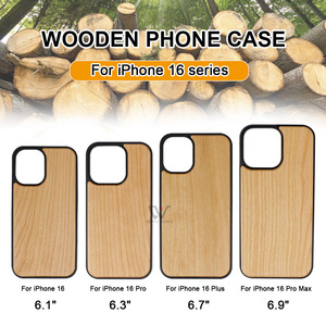 Giá tốt nhất gỗ thật trường hợp điện thoại gỗ bìa gỗ điện thoại di động Trường hợp đối với <span class=keywords><strong>iPhone</strong></span> 16 Pro Max - Product Image 3