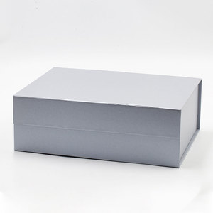 Luxury art paper pearl silver apparel retail merchandise products packaging boxes in stock