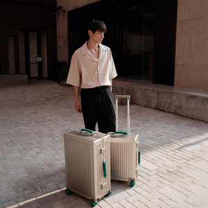 <span class=keywords><strong>Valise</strong></span> à roulettes en <span class=keywords><strong>aluminium</strong></span> de haute qualité, roues universelles, <span class=keywords><strong>valise</strong></span> de bord avancée, <span class=keywords><strong>valise</strong></span> à mot de passe, 20 pouces, 24 pouces, <span class=keywords><strong>pilote</strong></span> - Product Image 3