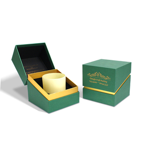 Caja de medio papel personalizada ecológica, cierre de cinta, diseño de ilustración Floral para velas de vacaciones, embalaje de regalo con esponja - Product Image 6