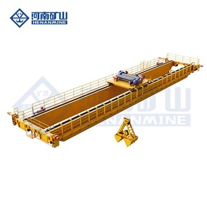Heavy Duty Fast Speed High Efficiency Bulk Scrap Material Lifting 5 Ton <strong>Double</strong> <strong>Girder</strong> <strong>Grab</strong> Overhead <strong>Crane</strong> - Product Image 1