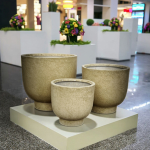 Best-selling Multi-color Fiber Clay Flower <strong>Pots</strong> Outdoor Garden <strong>Planting</strong> <strong>Pots</strong> with Drainage Hole <strong>Biodegradable</strong> Eco-friendly <strong>Pots</strong> - Product Image 3