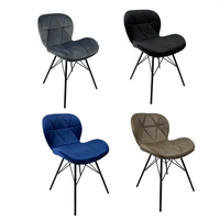 Agent de dropshipping, meubles pour la maison, chaise de salle à manger en cuir personnalisée pour salon et restaurant, chaise de salle à manger en tissu, chaise de salle à manger à pieds en métal