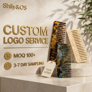 Peigne à cheveux en acétate écaille de tortue personnalisé Shily&OS, style <span class=keywords><strong>Mori</strong></span> Girl naturel, antistatique, minimaliste occidental, démêlant, en gros - Product Image 1