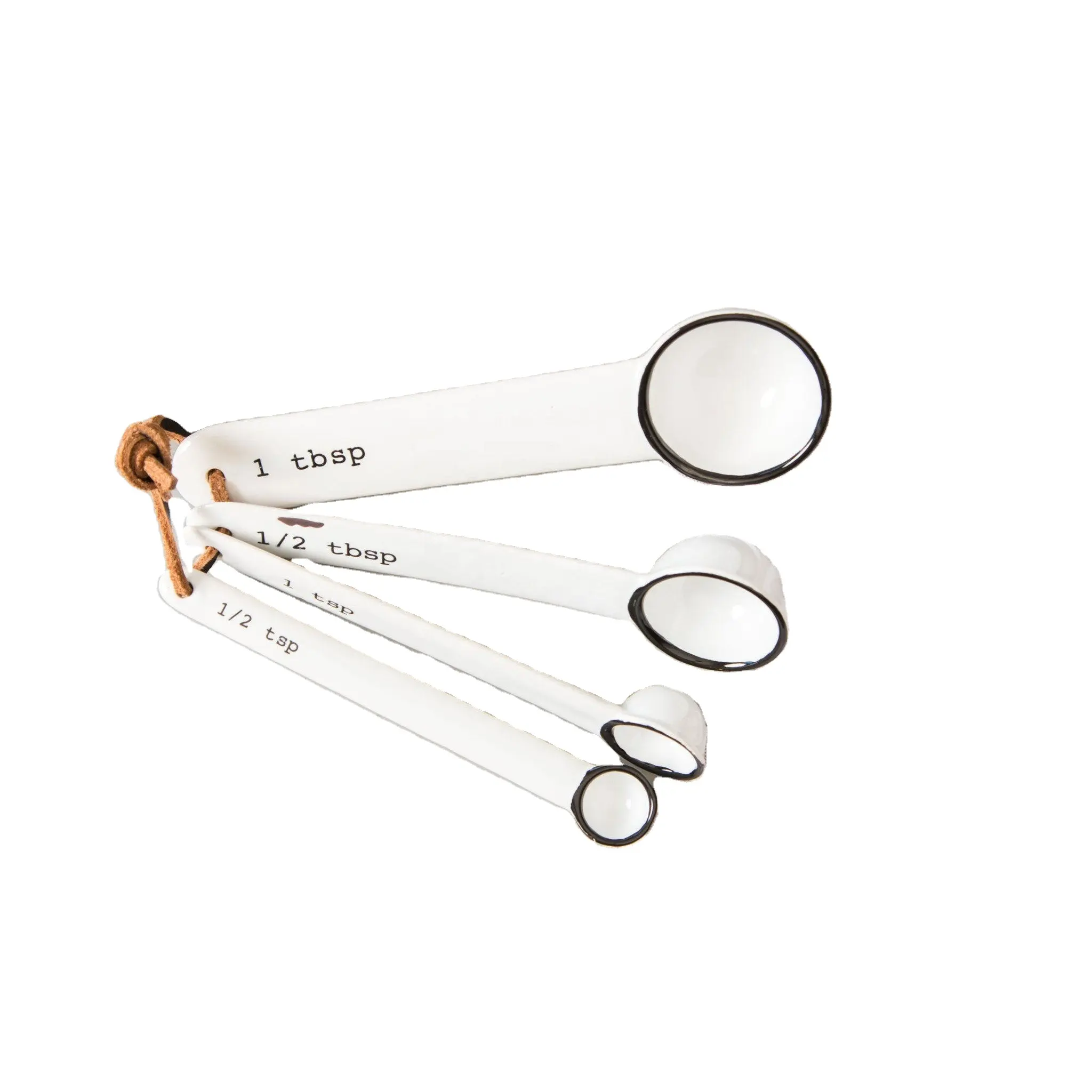 Набор мерных ложек с белым порошковым покрытием