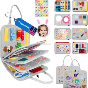 2025 thiết kế mới mầm non học tập đồ chơi Montessori bận rộn Hội Đồng Quản Trị cho tốt cơ bản động cơ kỹ năng đồ chơi cảm thấy bận rộn cuốn sách - Product Image 2