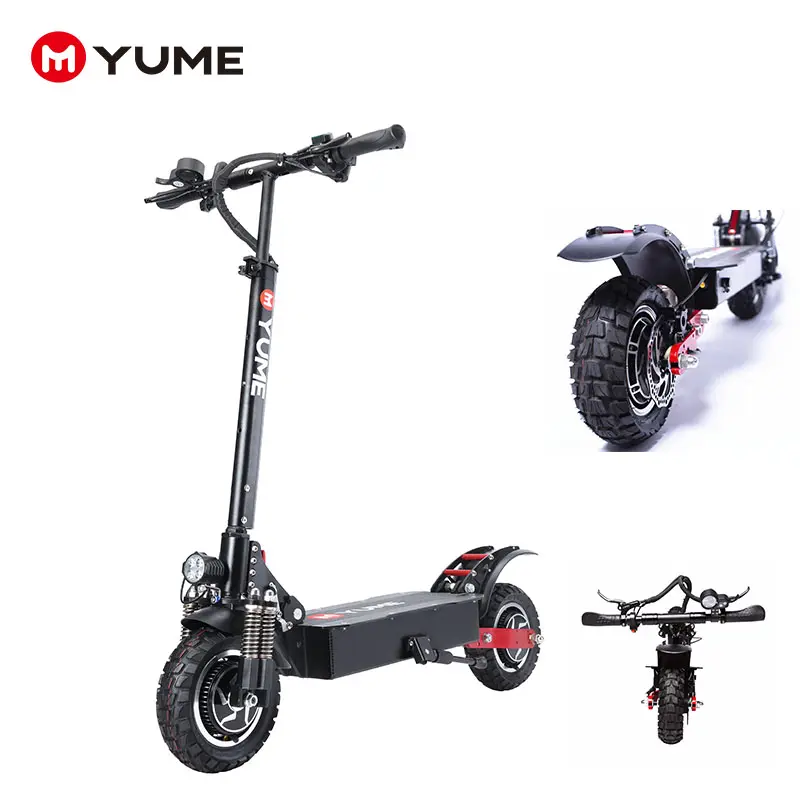 YUME D5 high speed 2 wheel scoter with seat electric kick scooter electro scooty eu warehouse china sale for adult