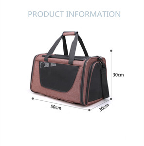 Troli Hewan Peliharaan Portabel Dapat Dilepas untuk Perjalanan Luar Ruangan 4 Roda Tas Travel Kereta Kucing Pembawa Kereta Dorong Anjing - Product Image 6