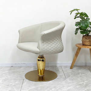 Internet Celebrity Barber Shop Hair Salon Chairs Semi-Enclosed Height-Adjustable Grooming <b>Stools</b> Modern Design Steel Iron - Product Image 5