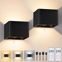 Lampe murale à induction LED pour chambre à coucher, chevet, escalier et couloir - Sans fil, magnétique, à détection de mouvement, veilleuse