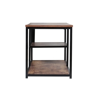 Muebles de sala de estar Mesa de centro Estante de madera rústico <span class=keywords><strong>industrial</strong></span> Soporte de TV - Product Image 4