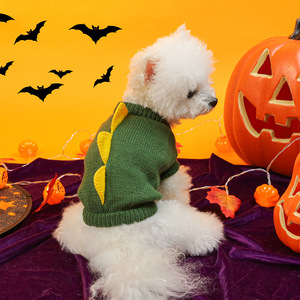PETCIRCLE Ropa para Mascotas para Primavera y Otoño, Perros Pequeños, Cachorros, Disfraces de Animales de Dibujos Animados, Suéteres de Dinosaurio - Product Image 1