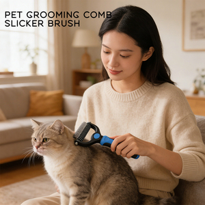 <span class=keywords><strong>Spazzola</strong></span> per cani con peli lunghi per cani, pettine per peli di animali domestici per rimuovere i peli di gatto con <span class=keywords><strong>spazzola</strong></span> Soft Touch, massaggio per animali domestici, prodotti per la pulizia e la toelettatura - Product Image 4