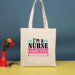 Bolsos de Lona con Estampado de Cruz Médica, Estetoscopio, Corazón, Cerebro, Doctor, Enfermera, para Hombres y Mujeres, Bolsos de Mano para Compras - Product Image 6