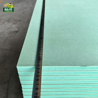 Panneau MDF résistant à l'humidité imperméable de qualité professionnelle 18mm mélamine verte face pour meubles panneaux muraux armoires de cuisine