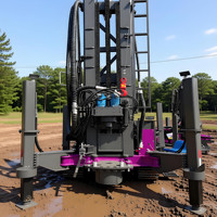 Machine de forage de puits d'eau avec système de forage double eau-air pour puits profonds