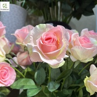 Hochwertige Künstliche Diana-Rosenknospen Realistische Blumen Handfeuchtigkeitsspendende Rosen Hochzeits-Dekorationsblumen Brautsträuße
