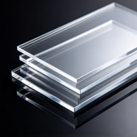 Vente flash - Feuille acrylique transparente anti-traces de doigts, dimensions personnalisées, protection d'écran tactile de voiture, plaque PMMA