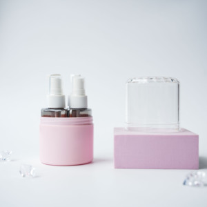 ขวดน้ำหอมเจลโลชั่นแบบเติมได้สำหรับเดินทาง4-in-1แบบพกพาที่เก็บเครื่องสำอาง - Product Image 1