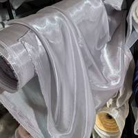 Tissu en organza rose brillant, tissu satiné liquide pailleté, gaze tissée, tissu satiné Lily pour robe de femme