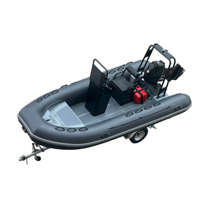 Bateau <span class=keywords><strong>semi</strong></span>-<span class=keywords><strong>rigide</strong></span> en aluminium de 420 cm, bateau pneumatique en PVC de 4,2 m, bateau de pêche avec <span class=keywords><strong>coque</strong></span> conique - Product Image 4