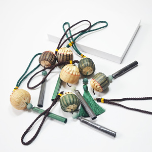 Handmade Bamboo <b>Wind</b> <b>Chime</b> Woven Sachet Car Ornament Bag Pendant Cultural Gift Decorative Item For Home Or Office Use - Product Image 2