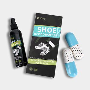 Ambientador de zapatos con pulverizador y desodorante de bolas, kit de carbón activado ecológico con fórmula <span class=keywords><strong>natural</strong></span> - Product Image 1