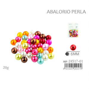 Perle di Iloca da 6mm, 20g, per la creazione di gioielli - Product Image 1