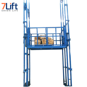 Plateforme élévatrice industrielle à guidage vertical <span class=keywords><strong>hydraulique</strong></span> économique, plateforme de levage de poids lourd, élévateur de marchandises électrique - Product Image 2