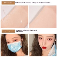 Anti-cernes liquide contrôle de l'huile longue durée BB crème contrôle de l'huile étanche à la transpiration pour peau sèche et grasse naturelle
