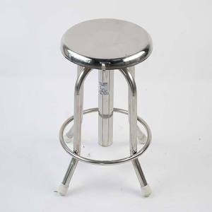 Surgical Round <b>Stool</b> 304 Stainless Steel <b>Adjustable</b> <b>Height</b> Hospital Chair - Product Image 2