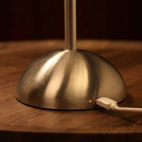 Lampe de table moderne à LED en forme de boule de fleurs, lumière de nuit 3D en forme de lotus, base en métal, lampe de chevet USB pour la maison, la chambre à coucher, le salon, décoration