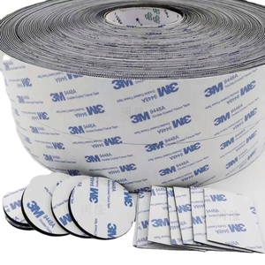 Bandes adhésives autocollantes robustes en velcro noir en rouleau - Product Image 4