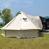Tente yourte de luxe imperméable 4 saisons pour voiture avec cheminée, idéale pour le camping familial, le glamping et comme vestiaire extérieur