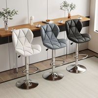 Chaise de bar pivotante en bambou, confortable et moderne, pour la maison, l'hôtel, le bar, la réception, le caissier