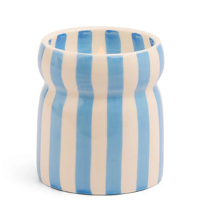 <span class=keywords><strong>Jalo</strong></span> - Recipiente de Cerámica para Velas de Cera de Soja Vacío, con Diseño de Rayas, Impreso a Mano con Serigrafía, con Logotipo Personalizado, para Decoración del Hogar, 8 oz - Product Image 1