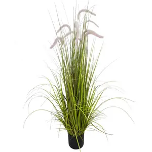 V-3272塑料室内装饰绿色Pampas Setaria Viridis洋葱人工芦苇草用于家庭和酒店