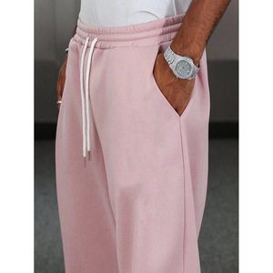 Pantalones Deportivos Casuales para <span class=keywords><strong>Hombre</strong></span>, Estilo Americano, a la Moda, Cintura Media, Elásticos, con Cordón, Corte Holgado, Rectos y Largos - Product Image 3