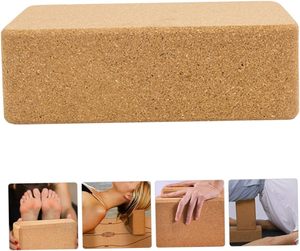 Ladrillo de Yoga de Corcho Natural |   Ladrillo Auxiliar de Fitness de Alta Densidad, Antideslizante y Ecológico, Soporte <span class=keywords><strong>para</strong></span> <span class=keywords><strong>Asanas</strong></span> de Yoga - Product Image 6