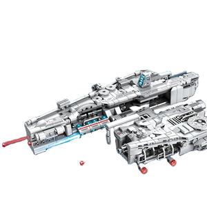 Reobrix 786 858PCS Space <strong>Battleship</strong> Spaceship Artillery Ship Missile MOC Model Bricks DIY Toys Plastic Building Block Sets - Product Image 1